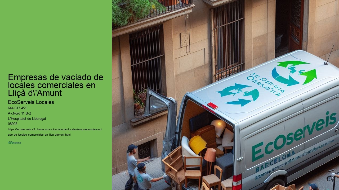 Limpieza y vaciado de tiendas y locales comerciales en Lliçà d'Amunt