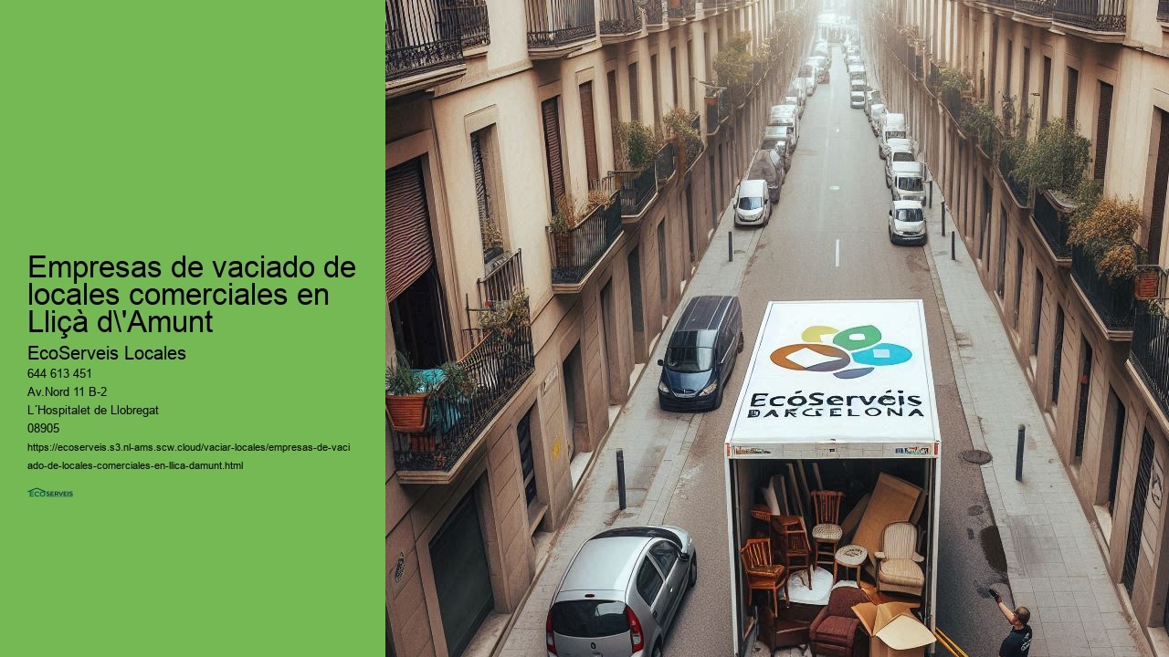 Servicio especializado para restaurantes y bares en locales comerciales de Lliçà d'Amunt