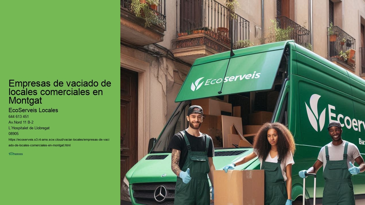 Tipos de locales comerciales que gestionamos en Montgat con EcoServeis