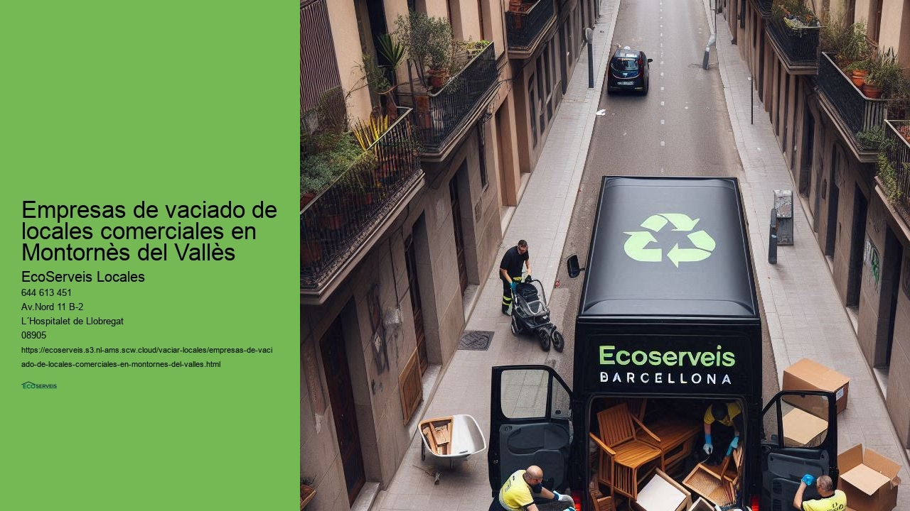 En EcoServeis Montornès del Vallès ofrecemos servicios completos de vaciado de locales comerciales