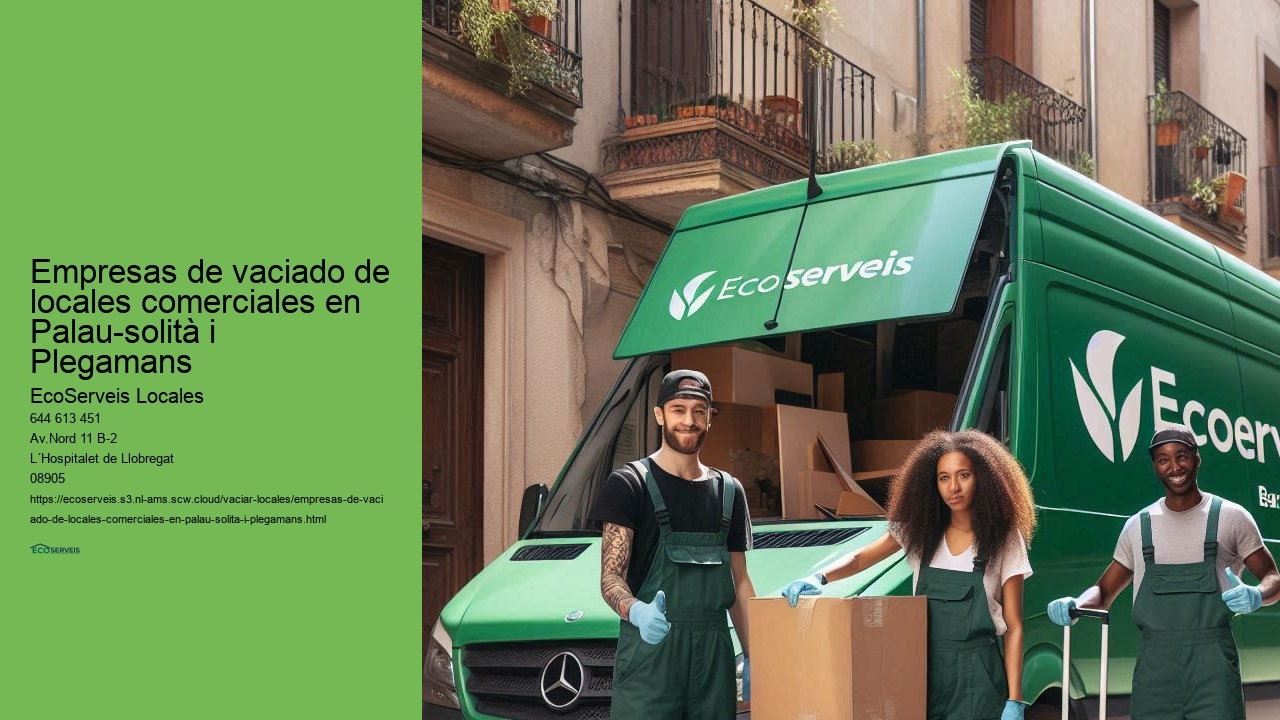Soluciones rápidas y seguras para vaciado de locales comerciales en Palau-solità i Plegamans
