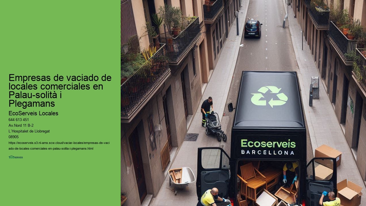 Servicio de mudanzas y reubicaciones para locales comerciales en Palau-solità i Plegamans