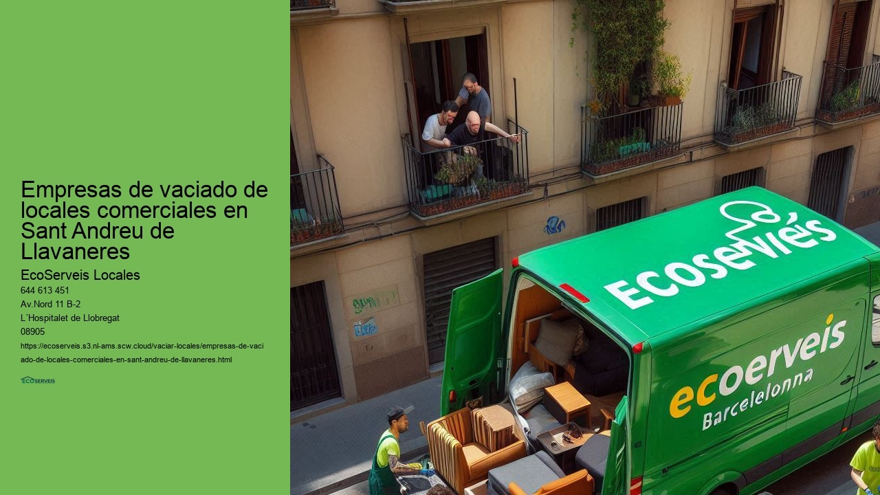 Soluciones confiables para vaciado de locales comerciales en Sant Andreu de Llavaneres
