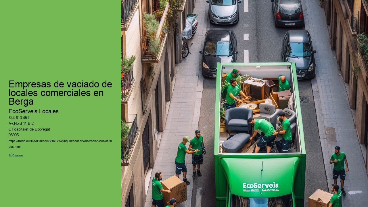 Empresas de vaciado de locales comerciales en Berga 