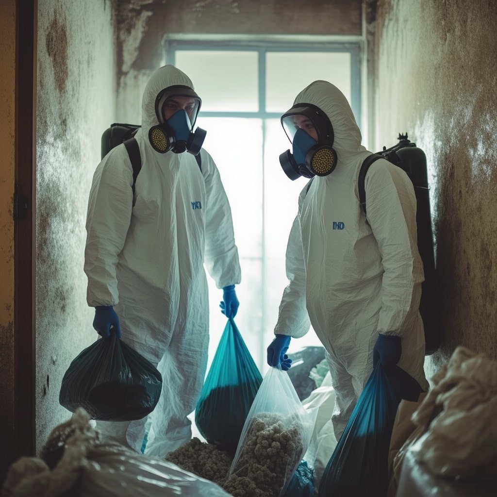 Experts en buidatge i desinfecció d'habitatges afectats per la síndrome de Diògenes a Badalona