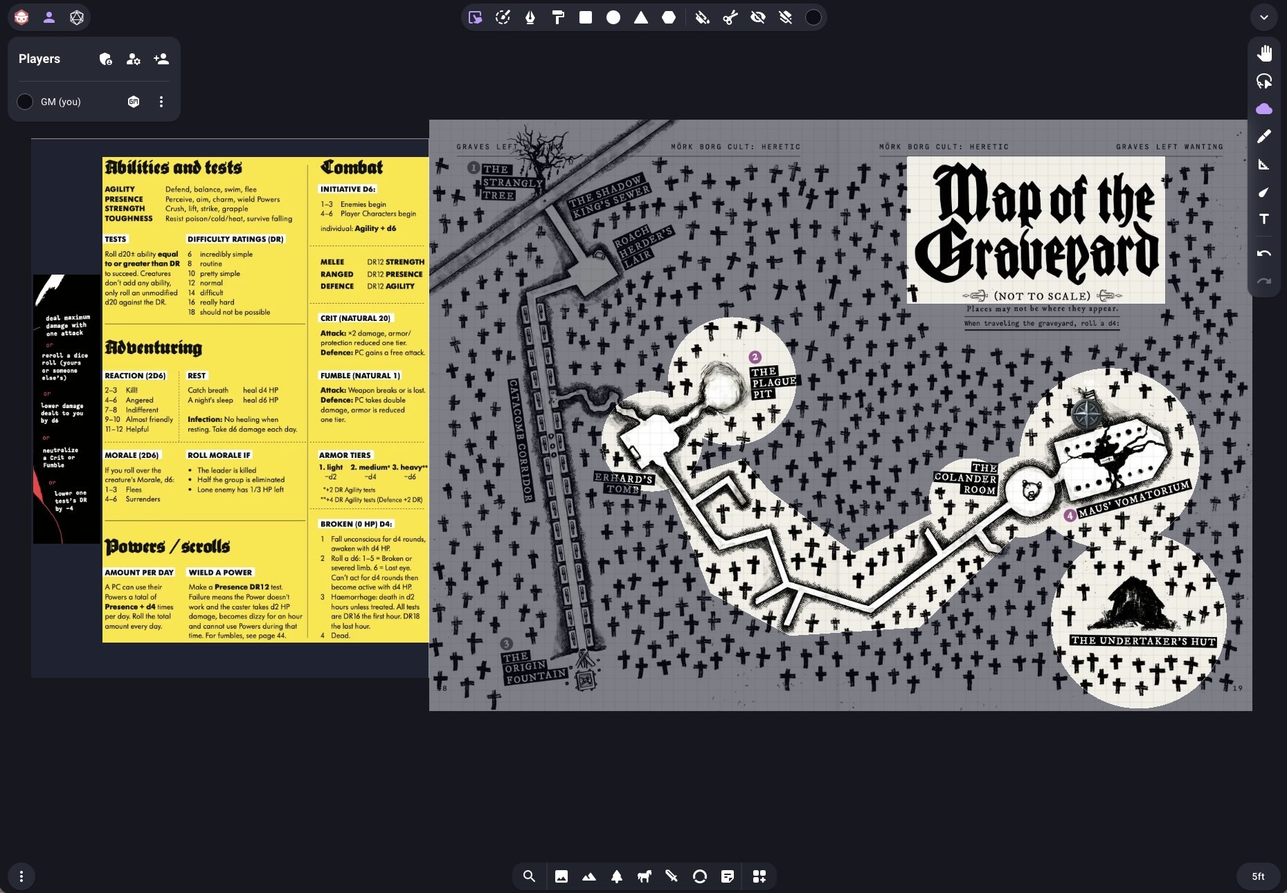 Owlbear Rodeo with Cheatsheet