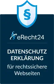 eRecht24 Siegel: Datenschutzerklärung