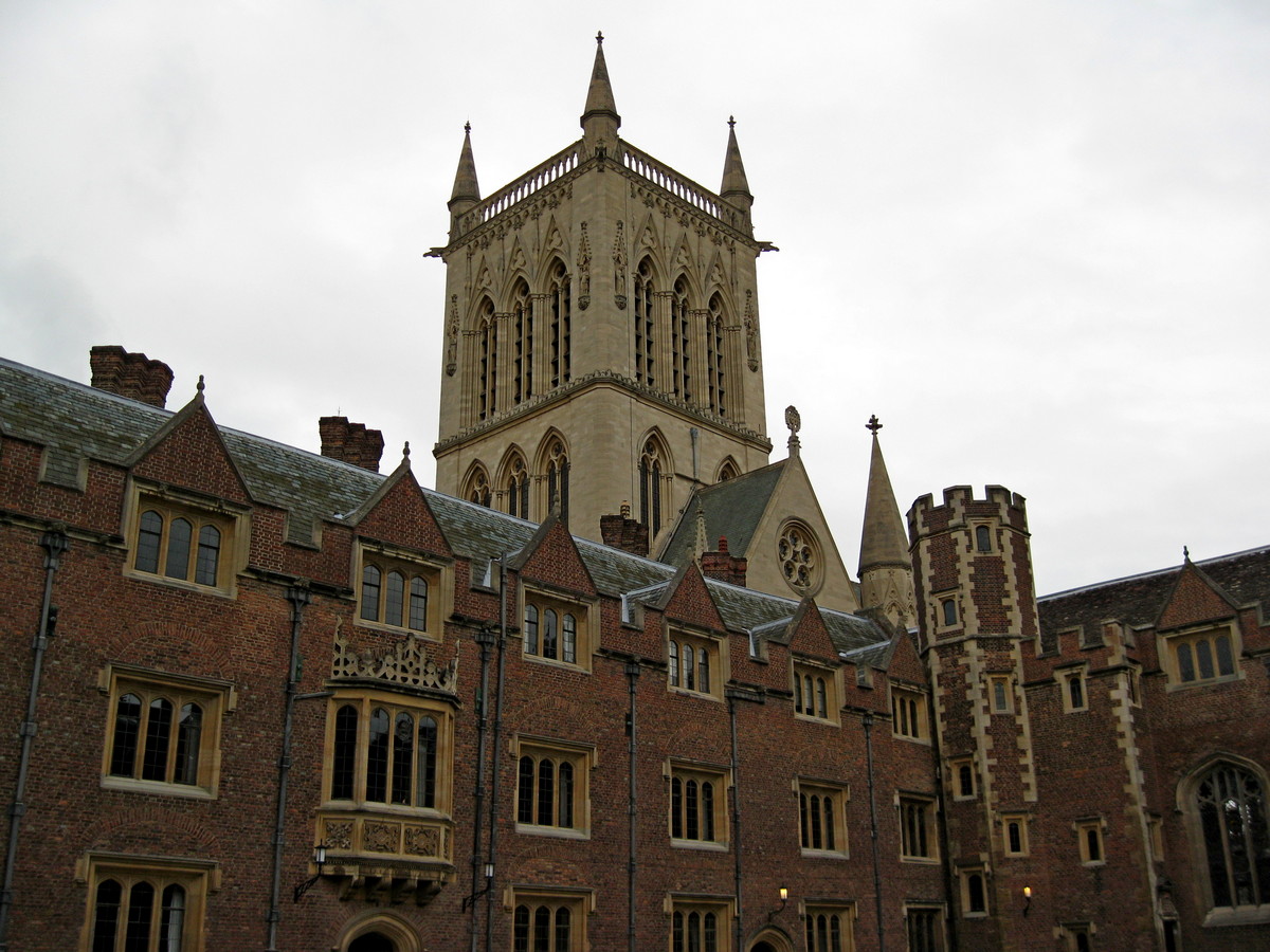 Cambridge, St. John's College met de toren van de kapel