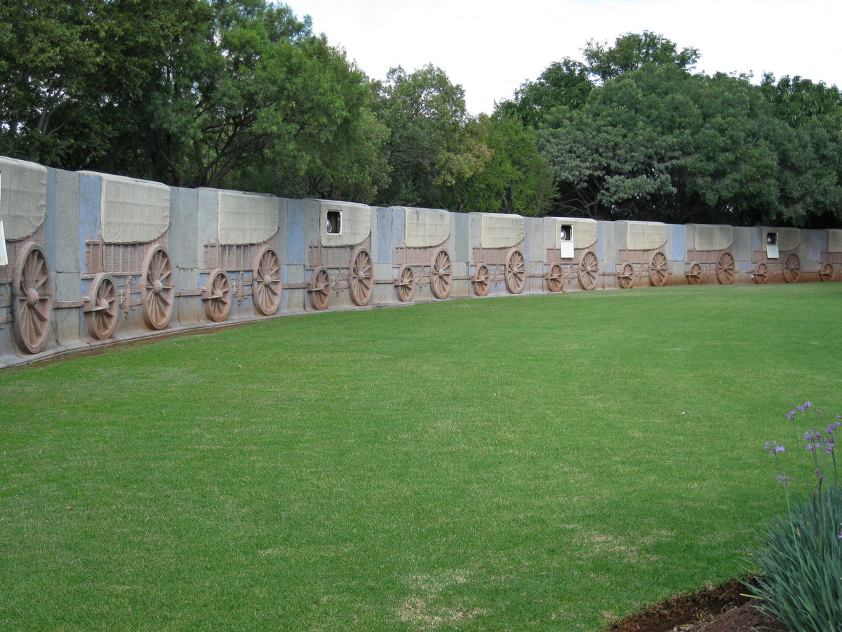 Kring van ossewagens bij het Voortrekkermonument, Pretoria