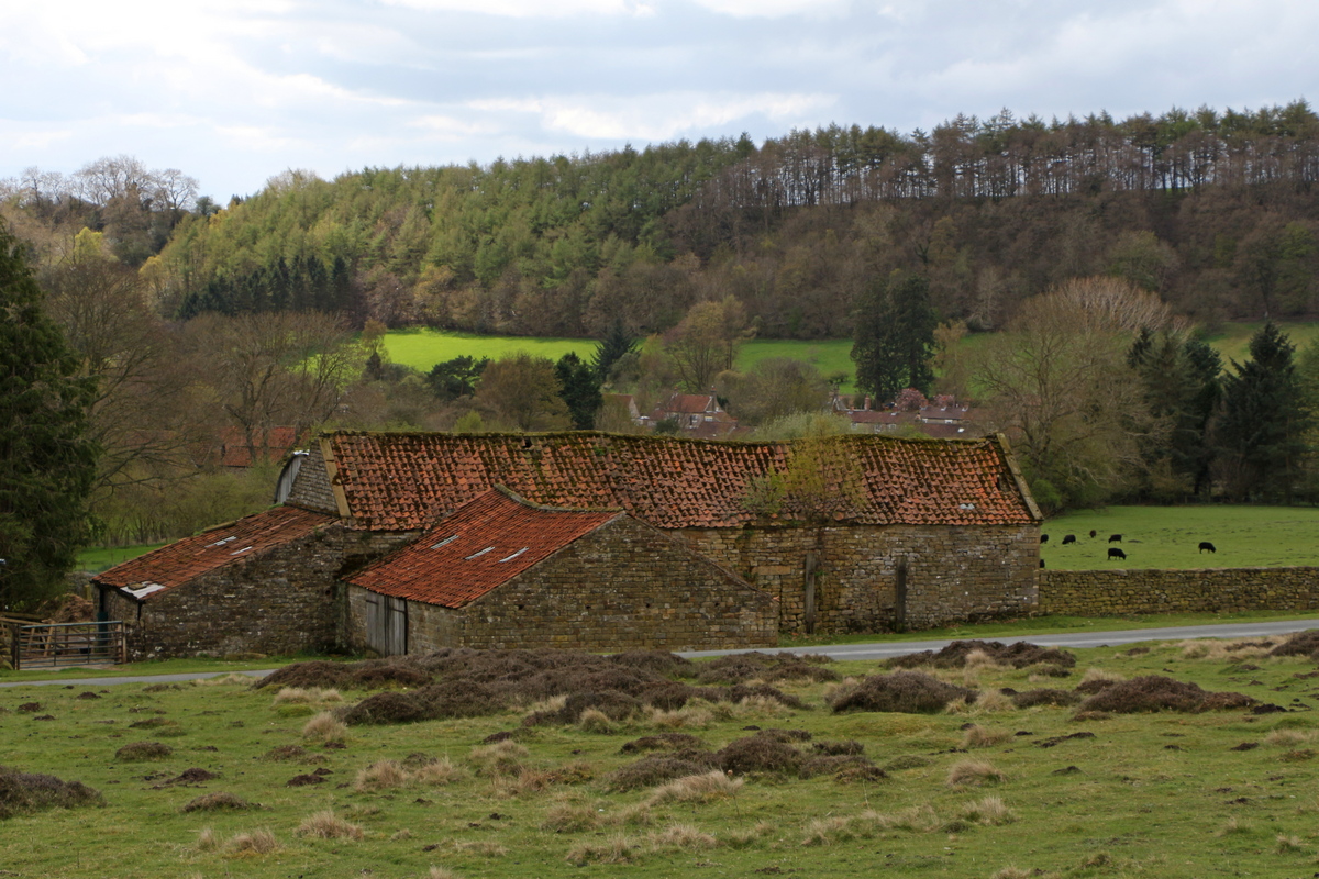 Oude boerderij bij Hutton-le-Hole. North York Moors