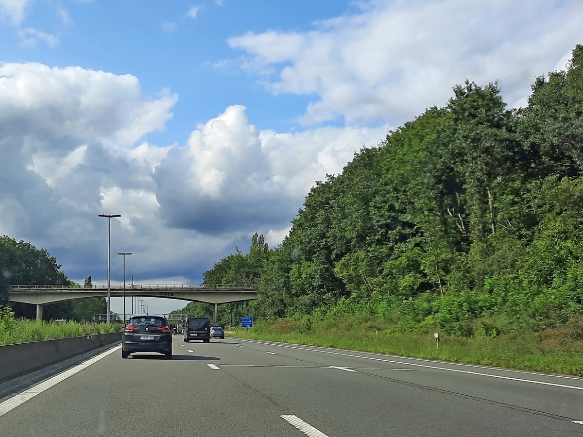 Op de E411 (Autoroute du soleil) tussen Luxemburg en Brussel