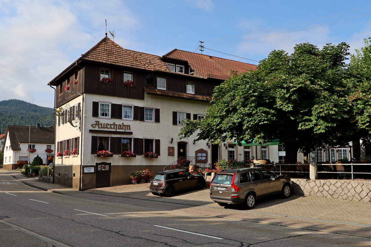 Gasthaus Auerhahn, Geroldsau, Baden-Baden. Van Baden-Baden naar Kapelle