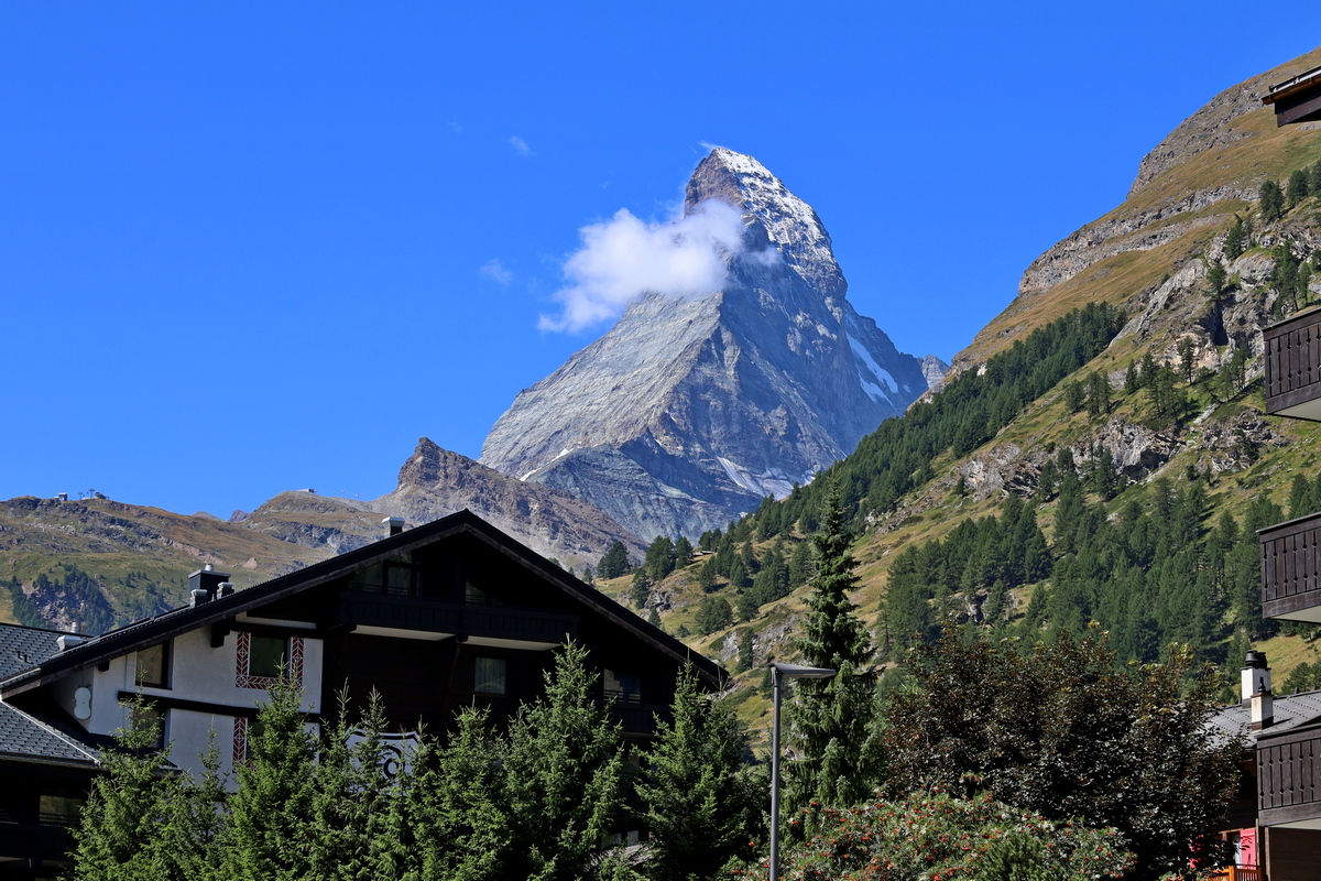 Matterhorn, vanuit Zermatt gezien