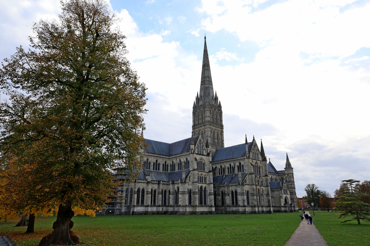 Salisbury Cathedral vanuit het noordoosten