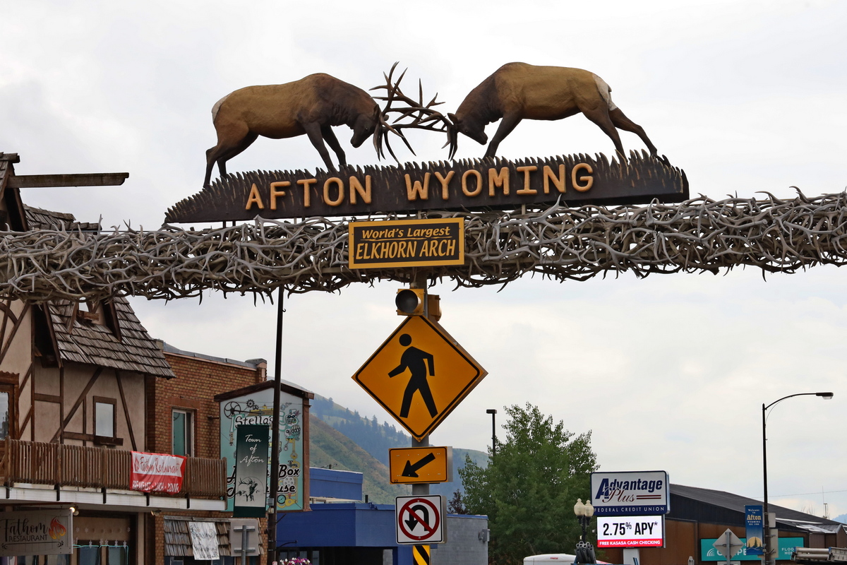Elk Arch in Afton WY. 