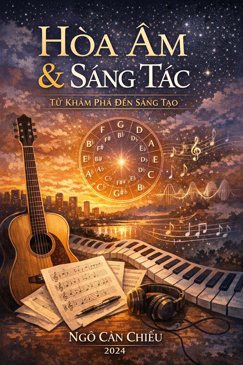 Bìa sách Hòa Âm & Sáng Tác 2024