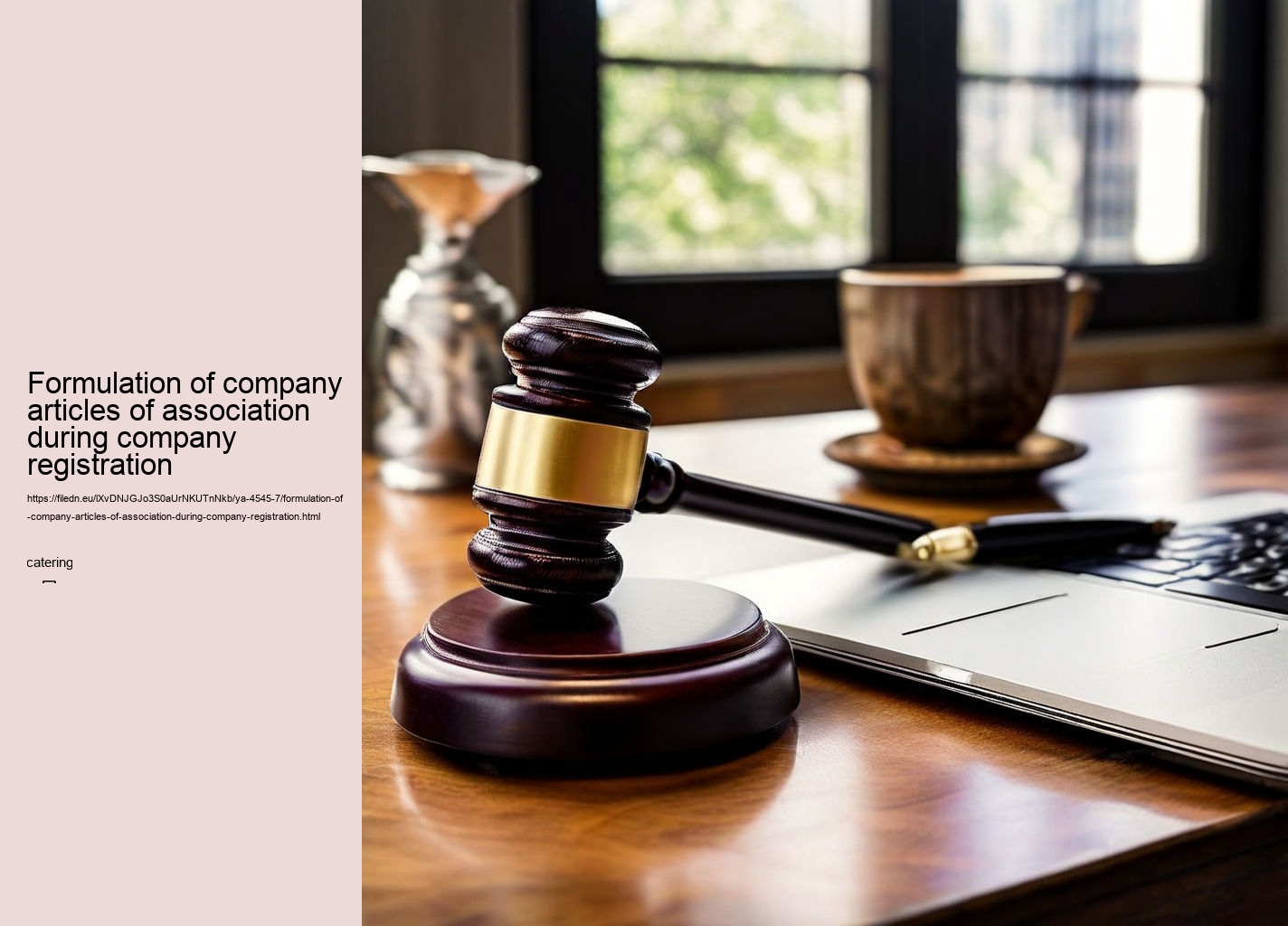 Formulation of company articles of association during company registration
