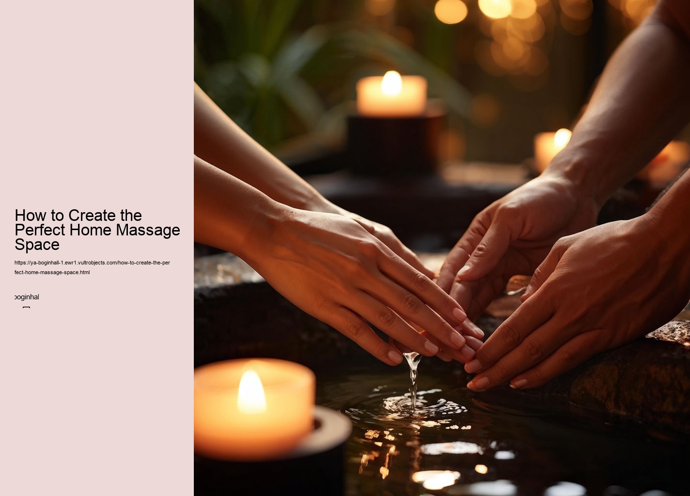 How to Create the Perfect Home Massage Space