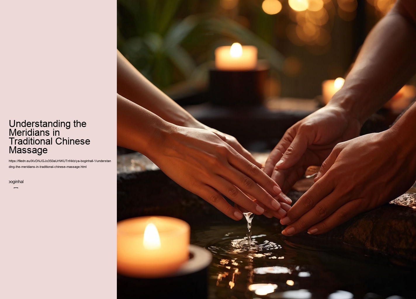 Understanding the Meridians in Traditional Chinese Massage