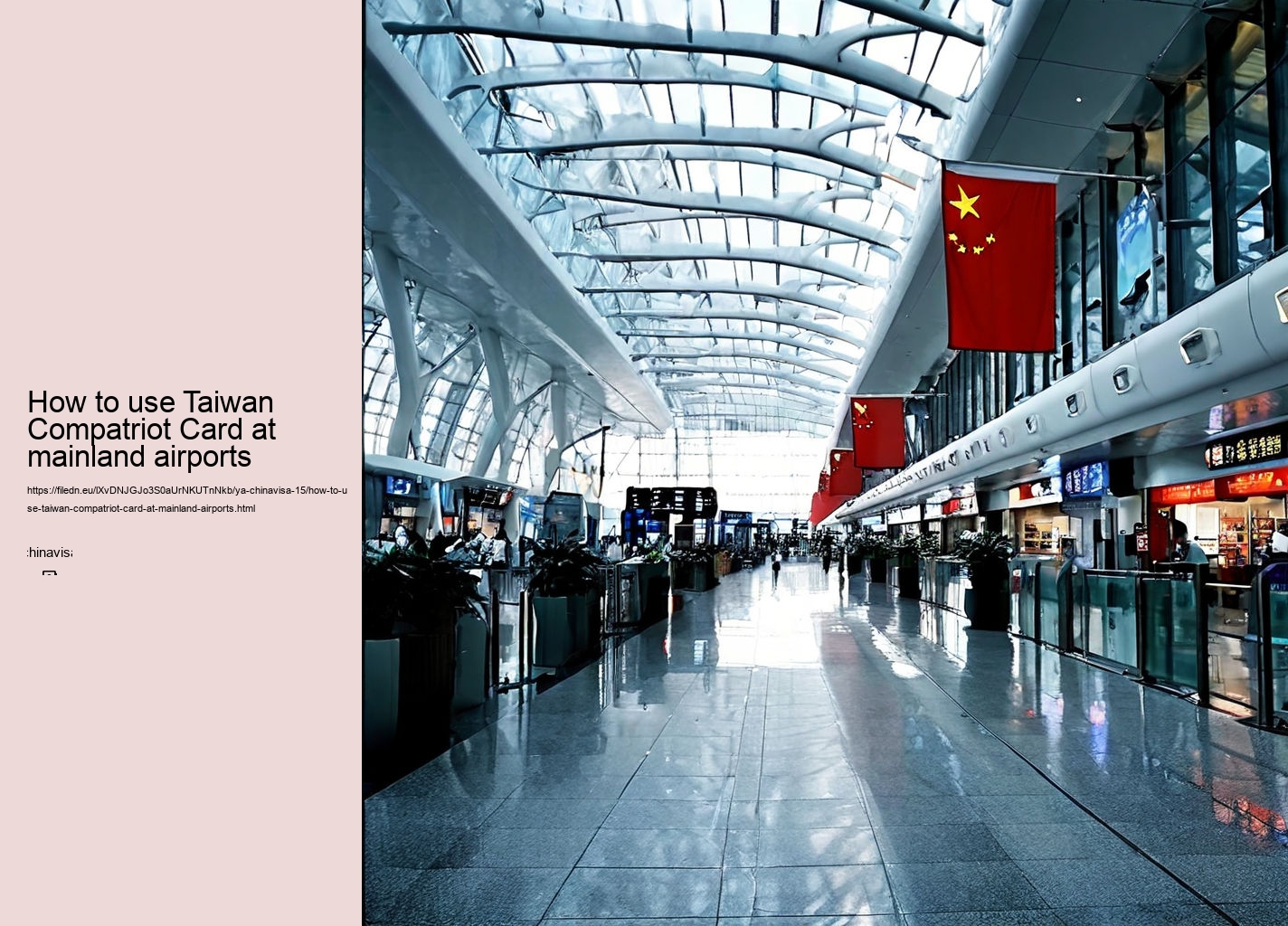 How to use Taiwan Compatriot Card at mainland airports