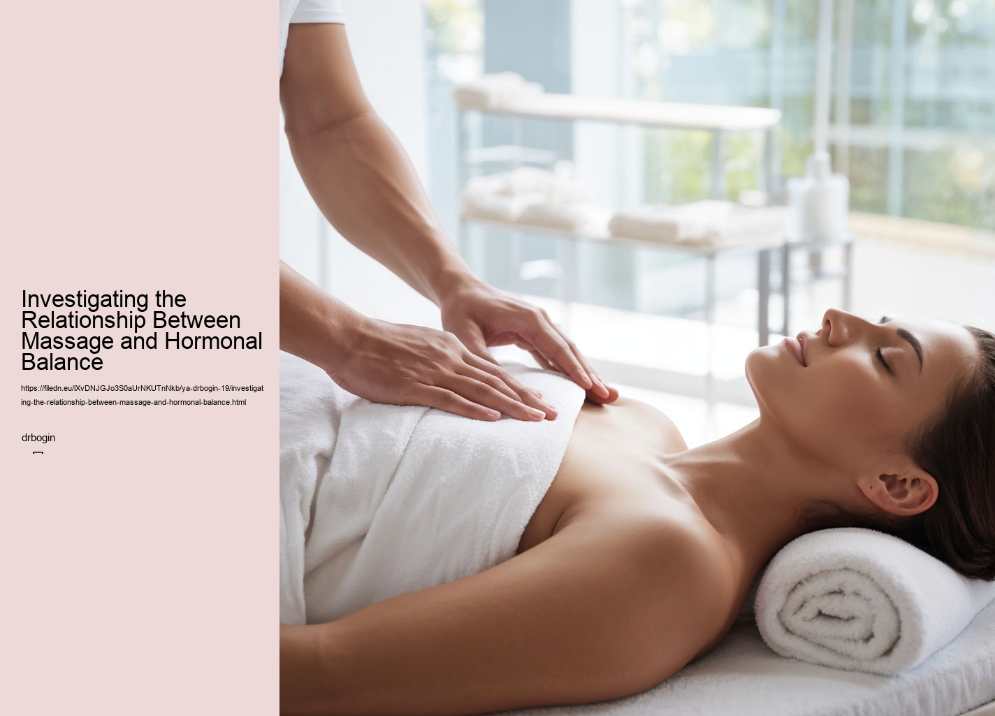 Investigating the Relationship Between Massage and Hormonal Balance