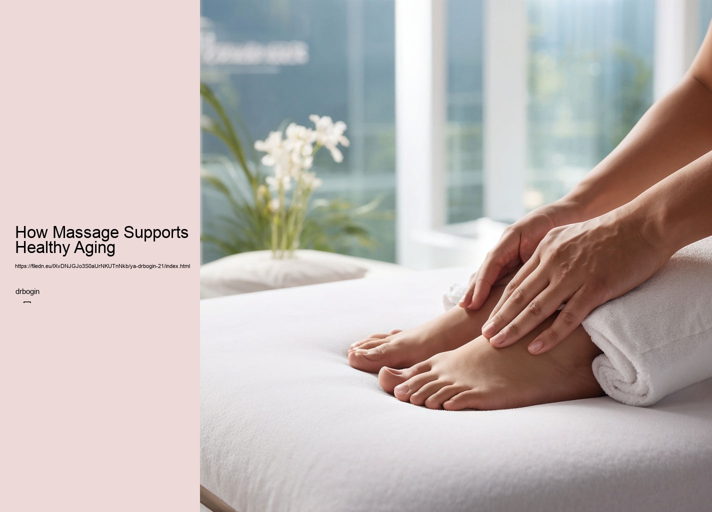 How Massage Supports Healthy Aging