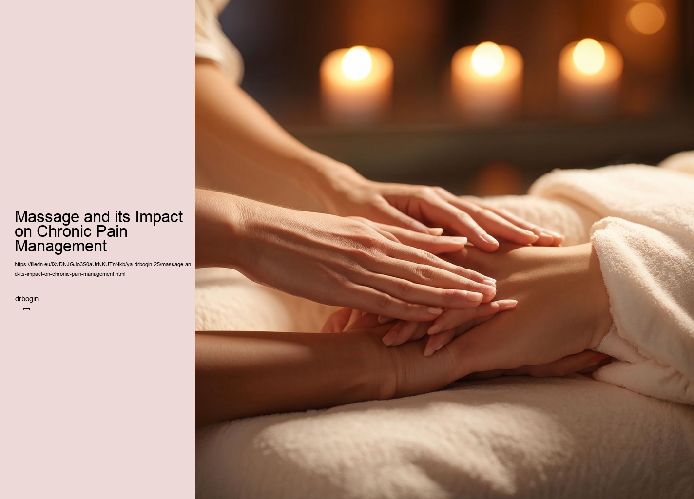 Massage and its Impact on Chronic Pain Management