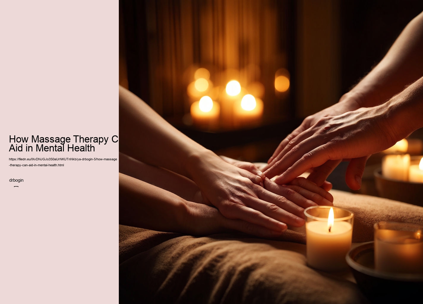 How Massage Therapy Can Aid in Mental Health