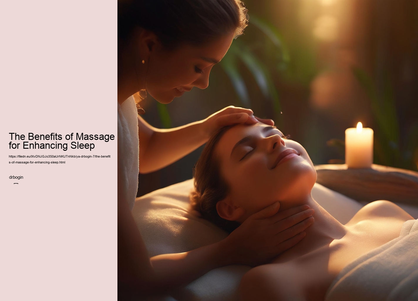 The Benefits of Massage for Enhancing Sleep