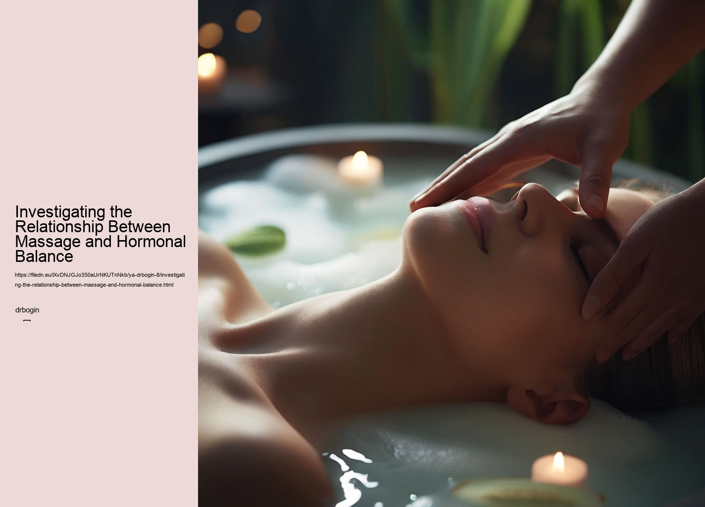 Investigating the Relationship Between Massage and Hormonal Balance