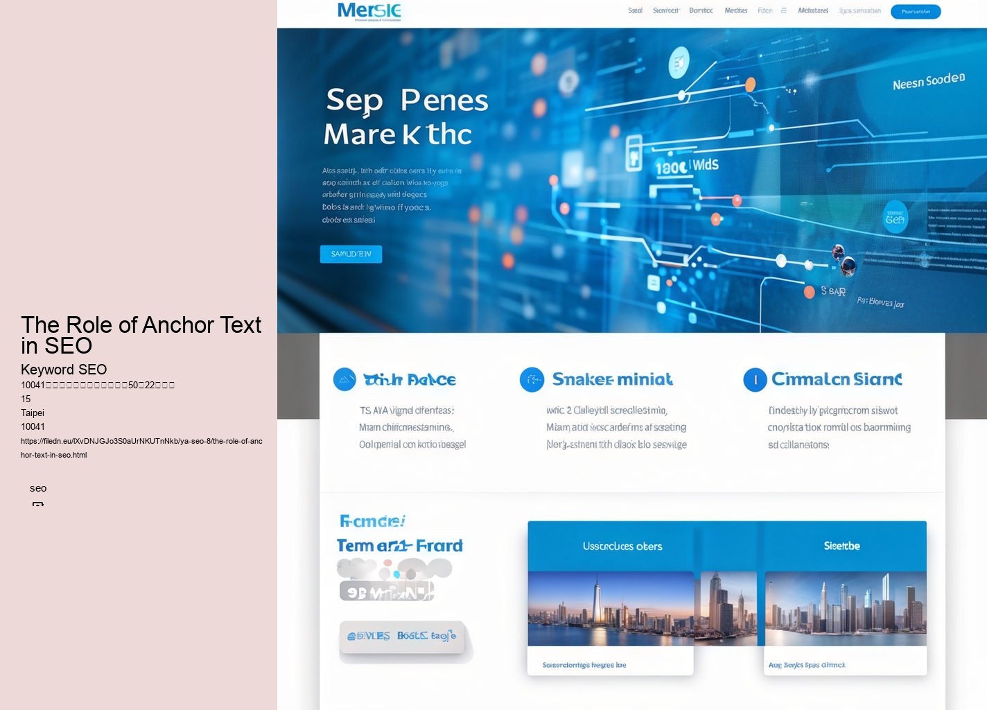 The Role of Anchor Text in SEO