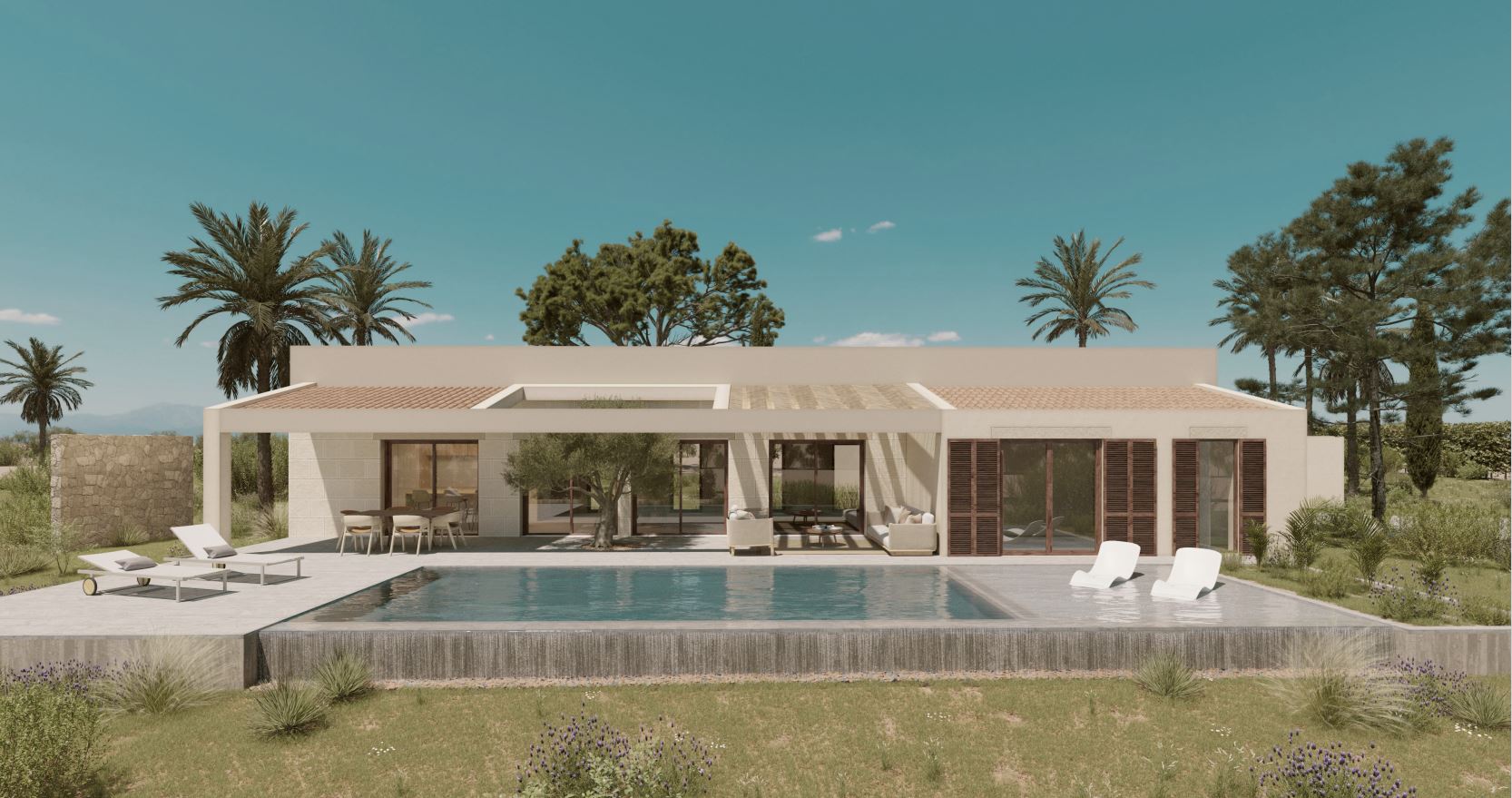 Neubau Finca aus Holz in Cas Concos
