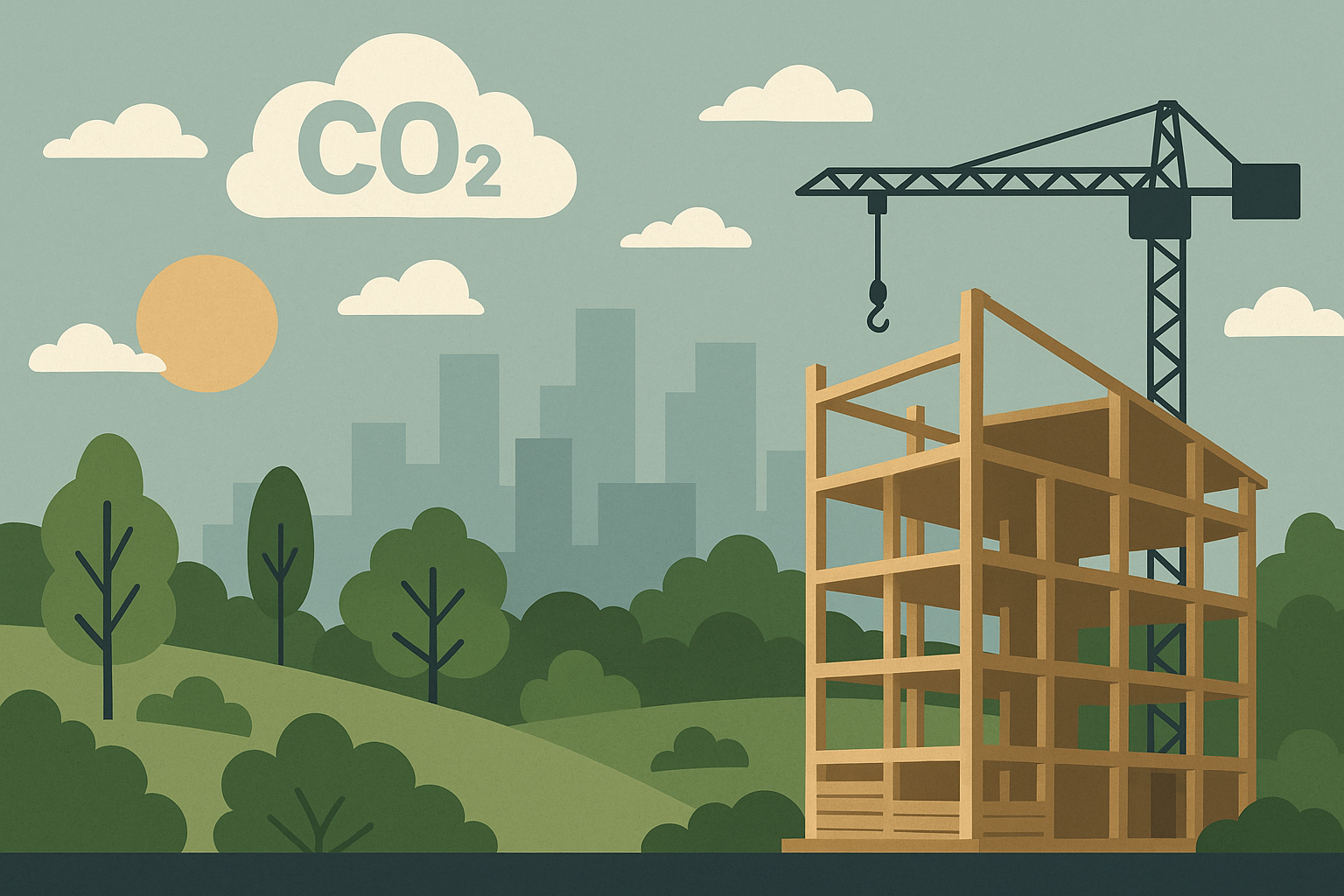 Holzbau reduziert CO₂-Emissionen