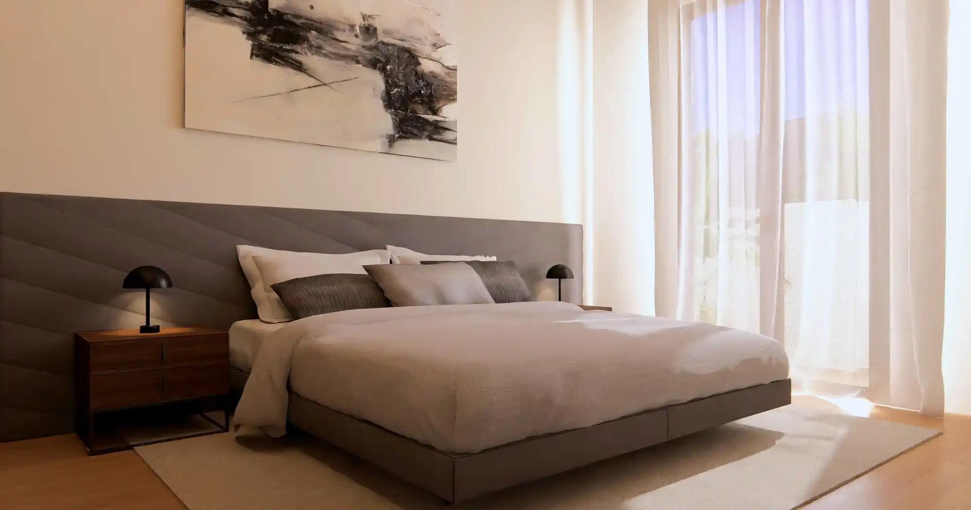 Komfortables Schlafzimmer