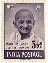 Mahatma Gandhi 3½ Annas