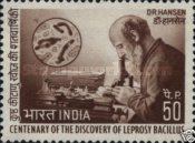 Dr G A Hansen Leprosy Bacillus Discovery Centenary 50 Paise