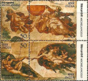 Michelangelo 500th Birth Anniversary 50 Paise