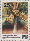 Diamond Jubilee of Coconut Research 25 Paise