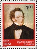 Franz Schubert 150th Death Anniversary 1 Rupee
