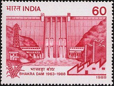 The 25th Anniversary of Dedication of Bhakra Dam — 60P