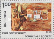 Cent of Bombay Art Society (1988) — 1.00R
