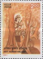 Sidhartha with an Injured Bird (Asit Kumar Haldar) — 2.00R