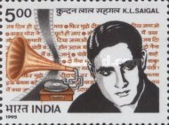 K. L. Saigal, Film Reel and Gramophone — 5.00R