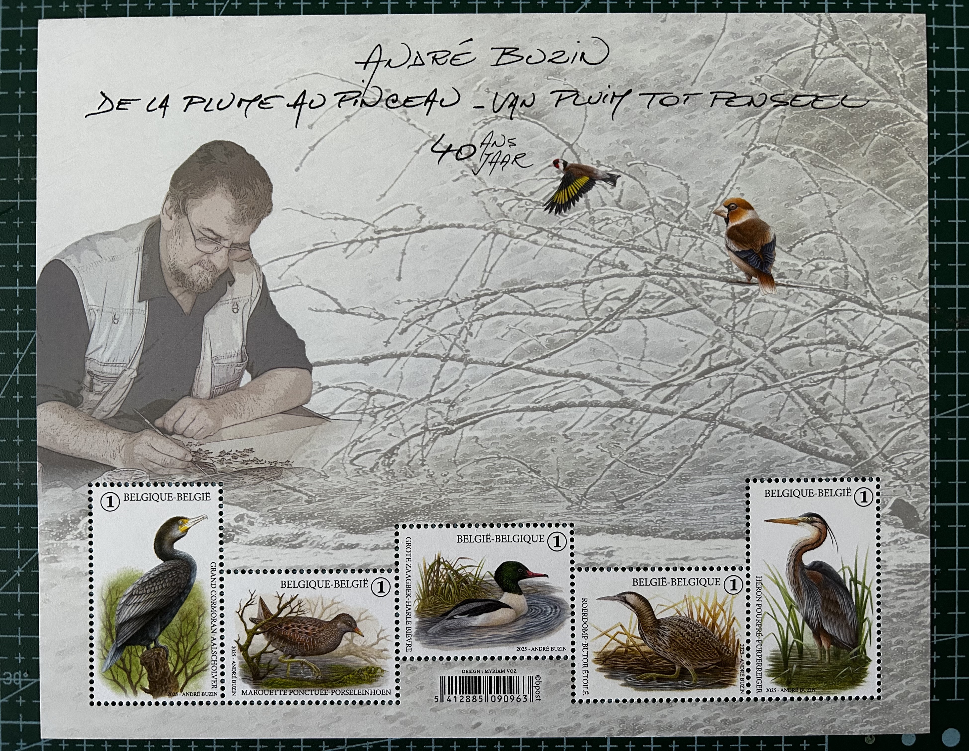40 Years of André Buzin’s Birds – “From Pen to Brush”