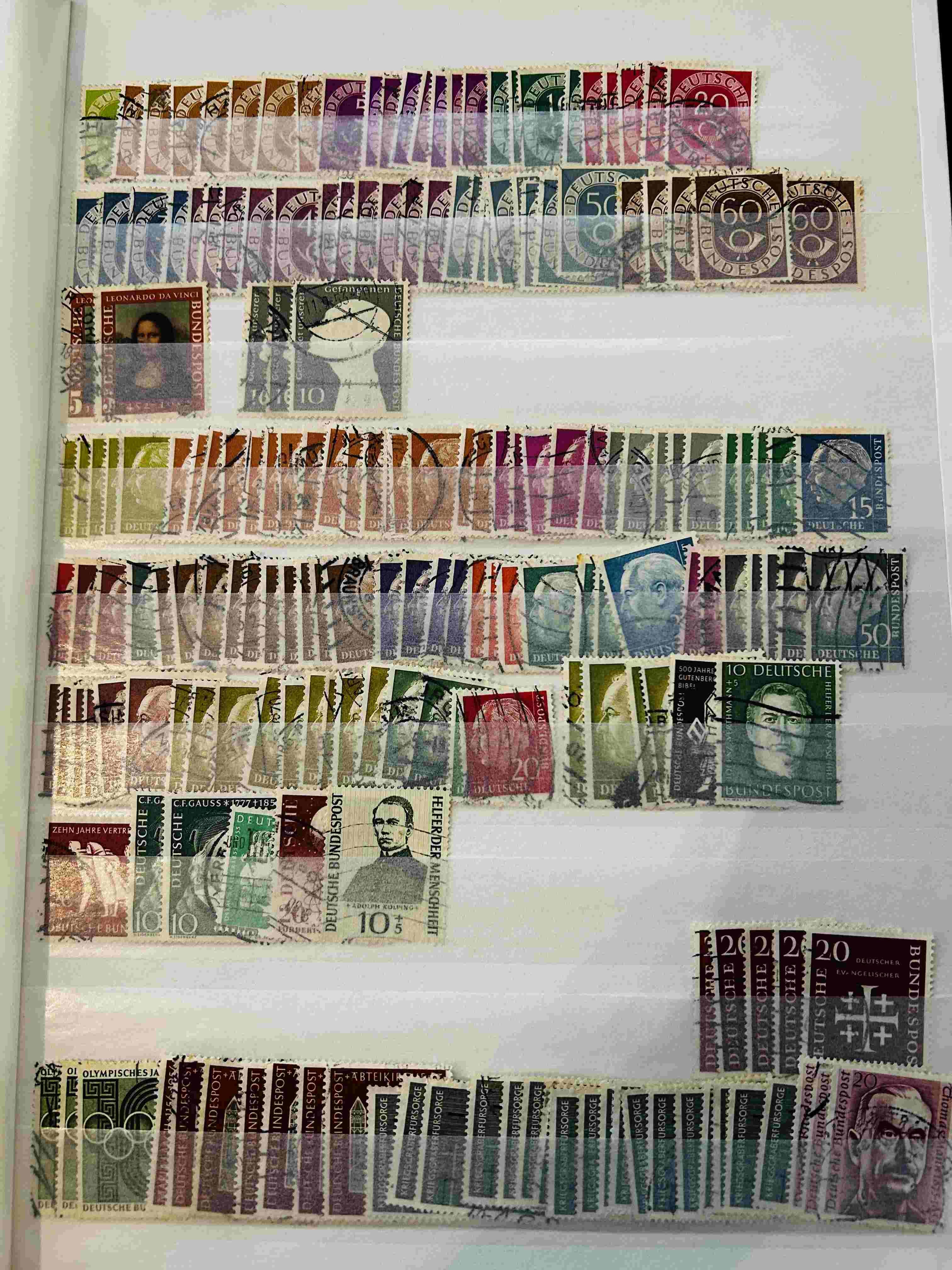 Mixed stamps from Old Germany used and MNH.