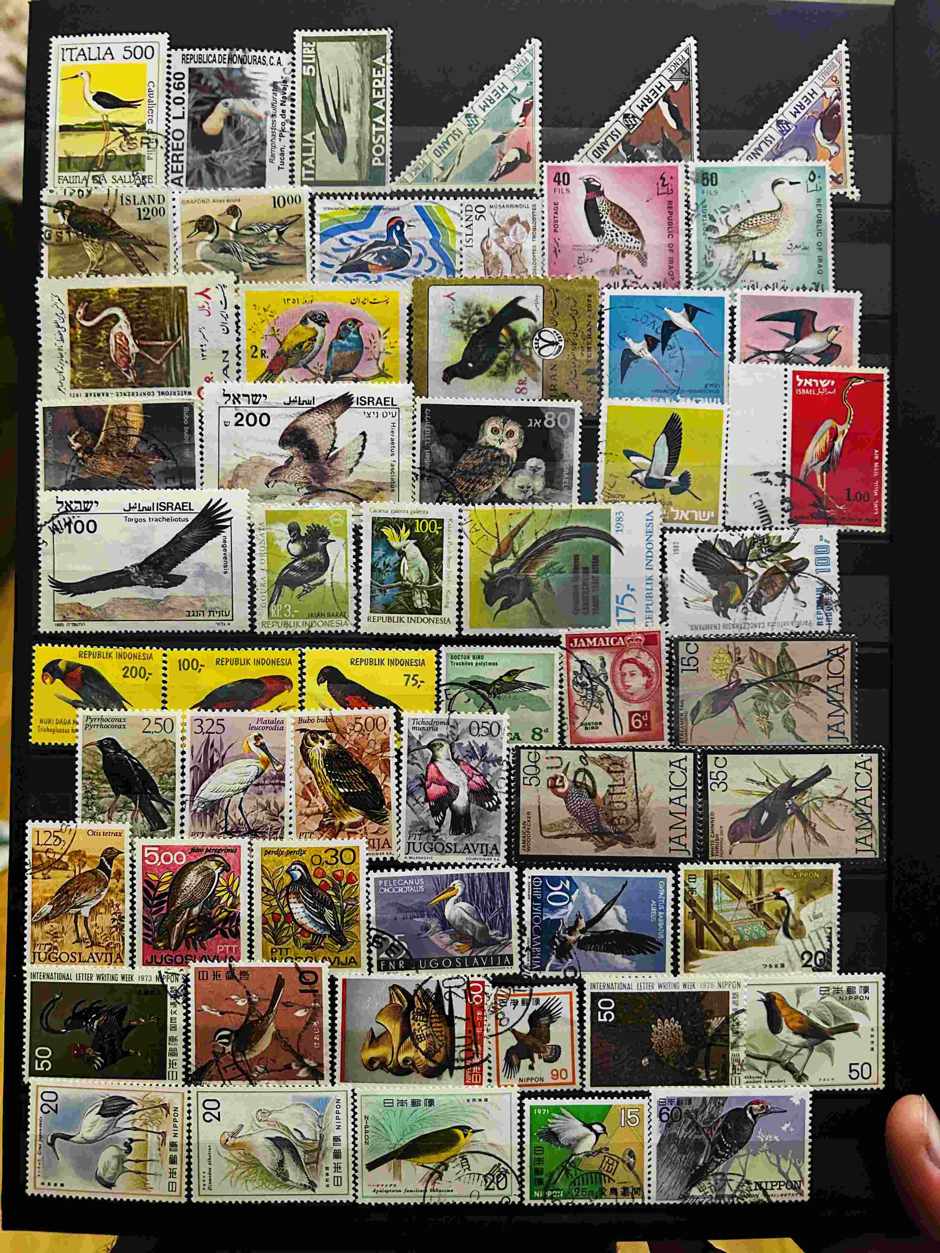 Mixed stamps from from the world on theme - Birds.(lot2)