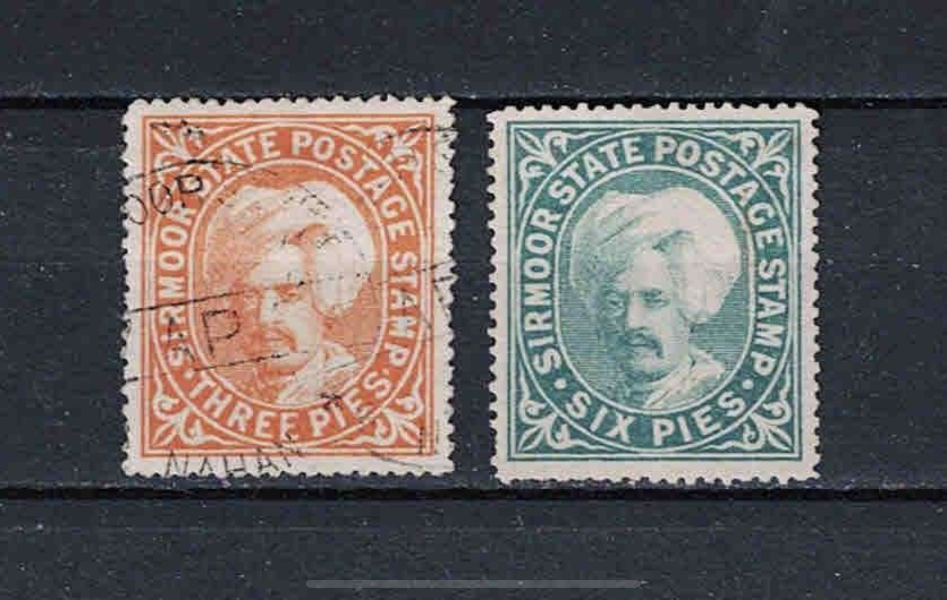 Sirmoor State stamps