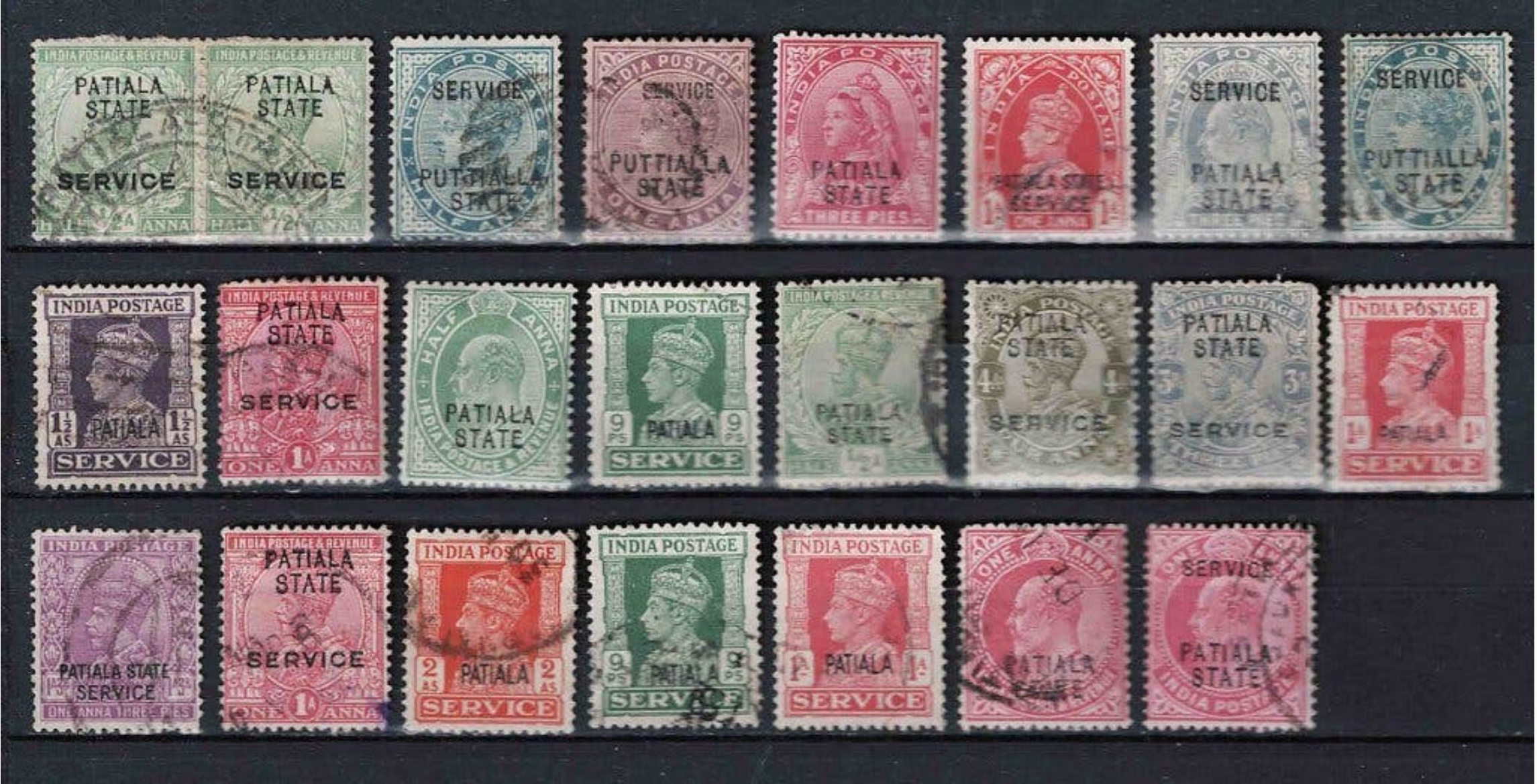 Patiala State stamps