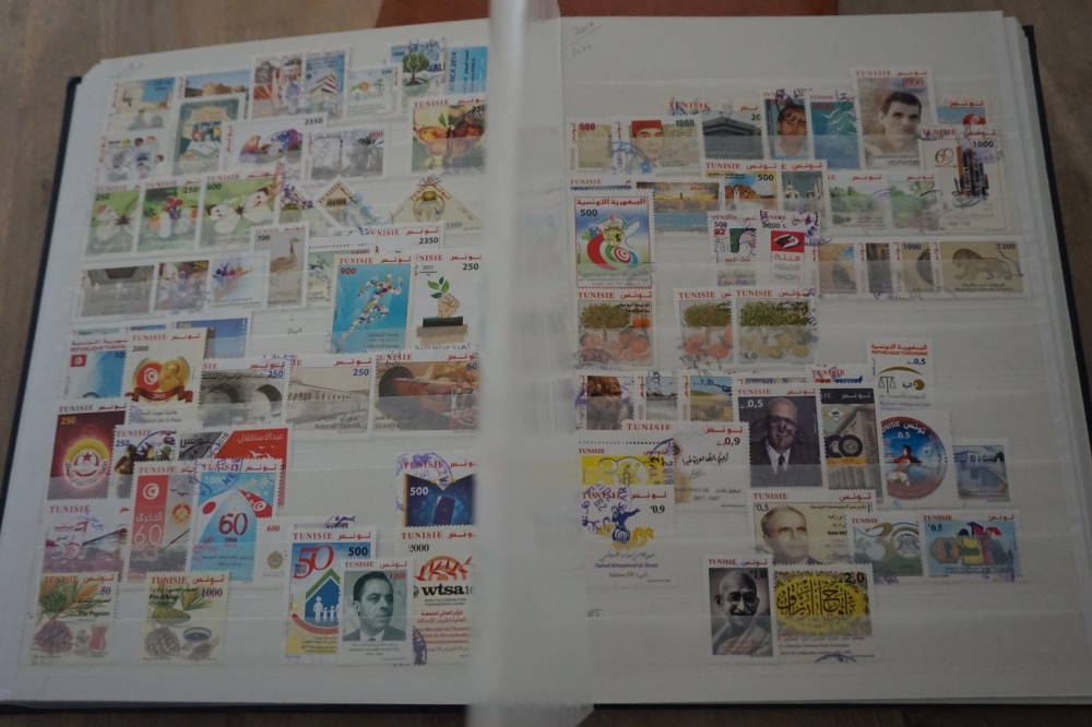Tunisia stamp album page 14