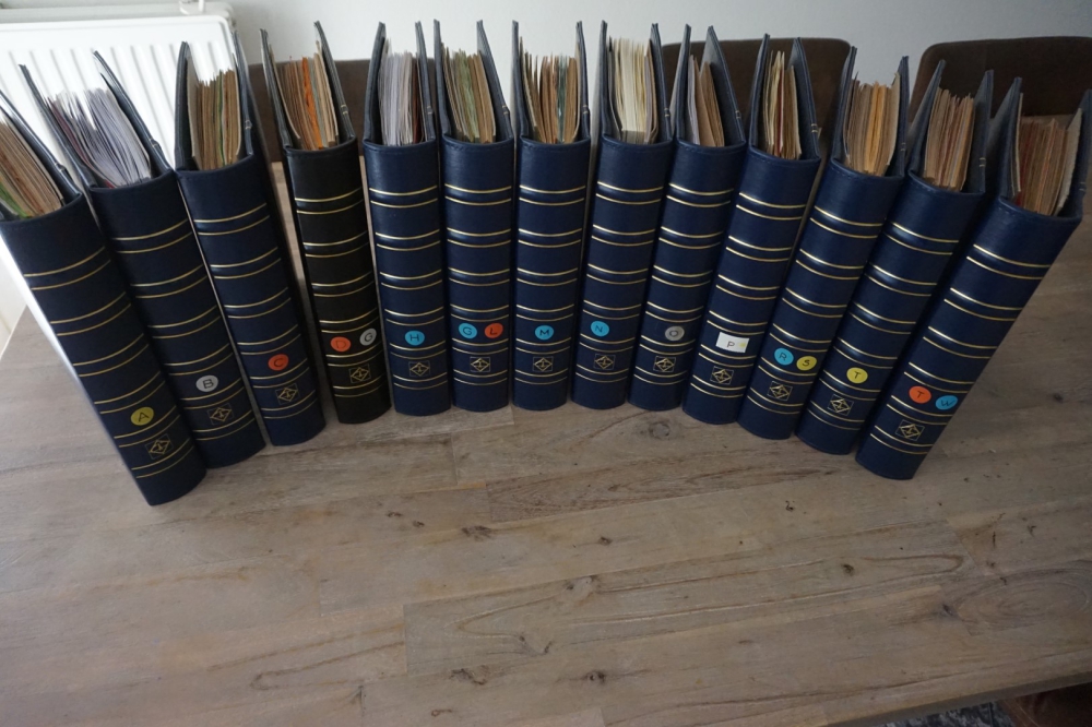 French territories large stamp collection in 13 albums